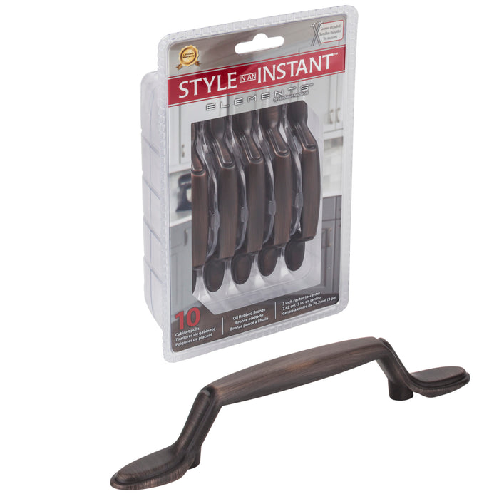Elements P106-DBAC-R Retail Pack Hardware Retail Pack Hardware 3" (76mm) Center-to-Center Bar Pull Brushed Oil Rubbed Bronze