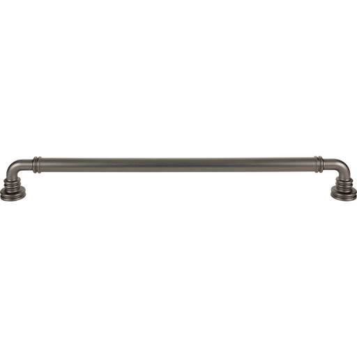Top Knobs TK3148AG Cranford 18" Center to Center Appliance Pull Ash Gray - KnobDepot