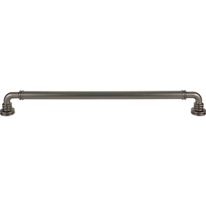Top Knobs TK3148AG Cranford 18" Center to Center Appliance Pull Ash Gray - KnobDepot