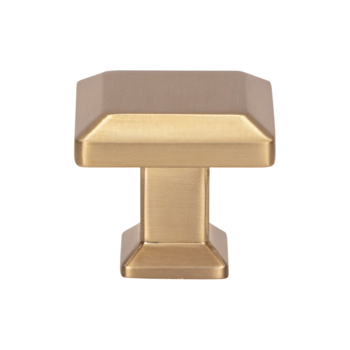 Atlas Homewares A660-WB Sweetbriar Lane 1 1/4in Length Square Knob Warm Brass