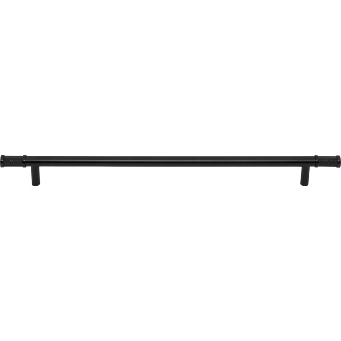 Top Knobs TK3237BLK Burnham 12" Center to Center Bar Pull Flat Black - KnobDepot