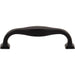 Top Knobs TK722BLK Contour 3 3/4" Center to Center Bar Pull Flat Black - KnobDepot