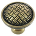 MNG Hardware M-14510 The Rattan Collection Satin Antique Silver Round Knob - Knob Depot