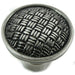 MNG Hardware M-14511 The Rattan Collection Satin Antique Silver Round Knob - Knob Depot