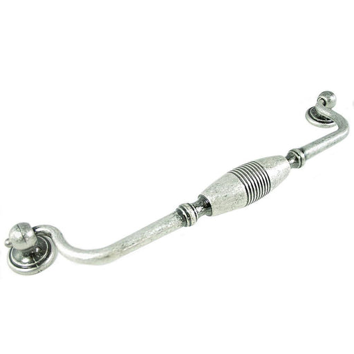 MNG Hardware M-15811 Striped Silver Antique Drop Pull - Knob Depot