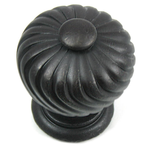 MNG Hardware M-83913 The French Twist Collection Oil Rubbed Bronze Round Knob - Knob Depot