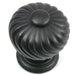 MNG Hardware M-83913 The French Twist Collection Oil Rubbed Bronze Round Knob - Knob Depot
