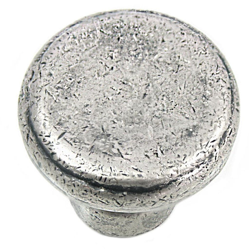MNG Hardware M-84364 The Riverstone Collection Distressed Pewter Round Knob - Knob Depot