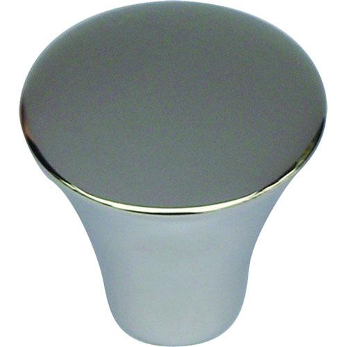 Atlas Homewares AT-A855-PS  Fluted Polished Stainless Steel Round Knob - Knob Depot