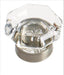 Amerock A-BP55266CG10 Traditional Classics Clear Glass & Satin Nickel Octagon Knob - Knob Depot