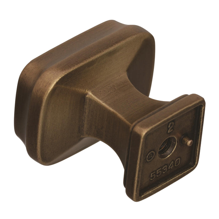Amerock A-BP55340GB Revitalize Gilded Bronze Rectangular Knob - Knob Depot