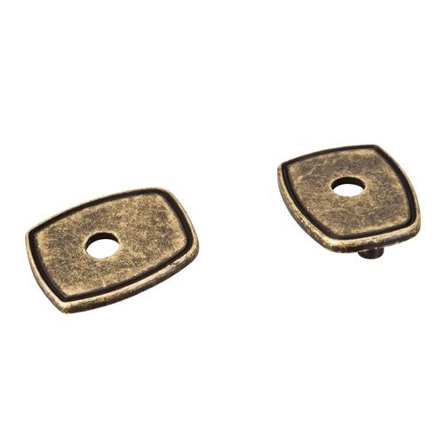 Jeffrey Alexander JA-PE07-ABM-D Pull Escutcheons Distressed Antique Brass Escutcheon - Knob Depot