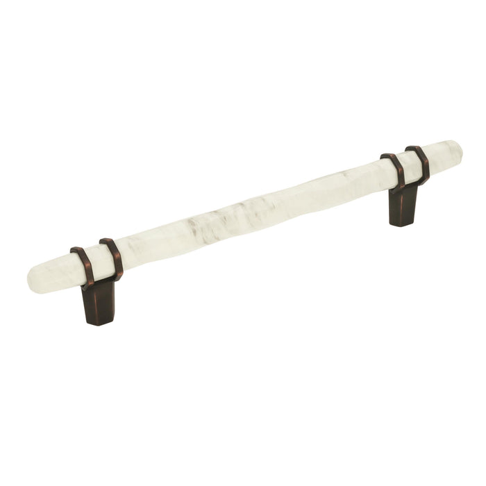 Amerock A-BP36650MWORB Carrione Marble White/Oil-Rubbed Bronze  Bar Pull - Knob Depot