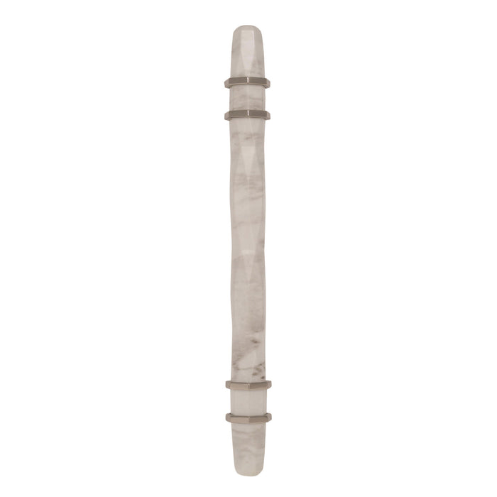Amerock A-BP36649MWPN Carrione Marble White/Polished Nickel  Bar Pull - Knob Depot