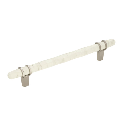 Amerock A-BP36650MWPN Carrione Marble White/Polished Nickel  Bar Pull - Knob Depot