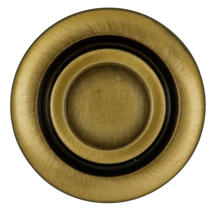 Hickory Hardware H-P121-AB Traditional/Cavalier Antique Brass Round Knob - Knob Depot