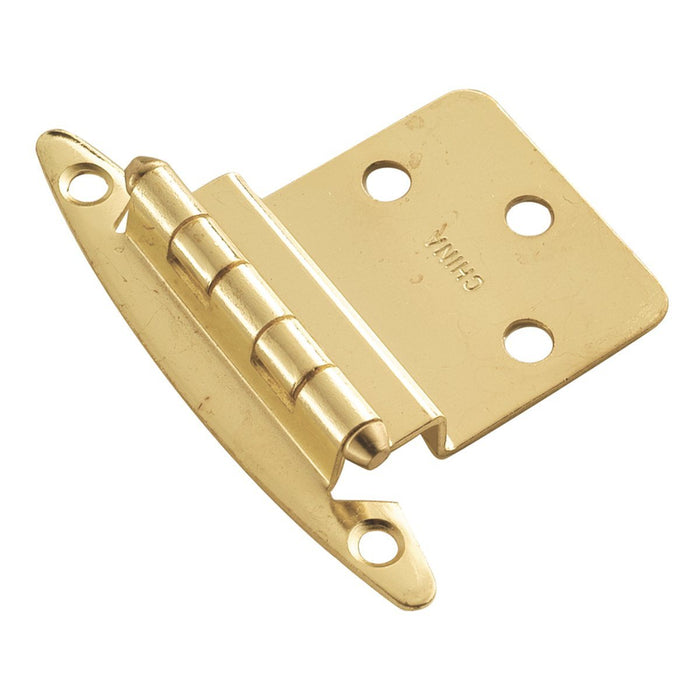 Hickory Hardware H-P140-3 Functional/Surface Mount Polished Brass Hinge - Knob Depot