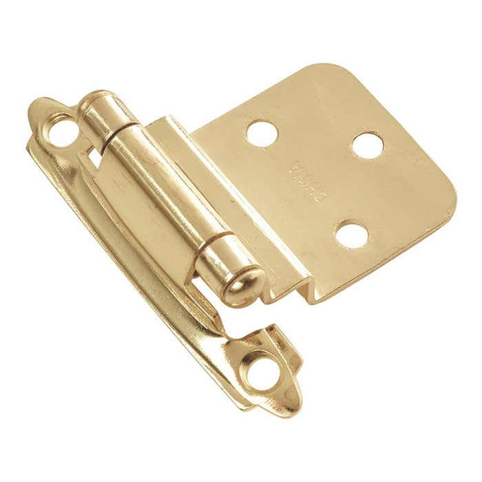 Hickory Hardware H-P143-3 Functional/Surface Self-Closing Polished Brass Hinge - Knob Depot