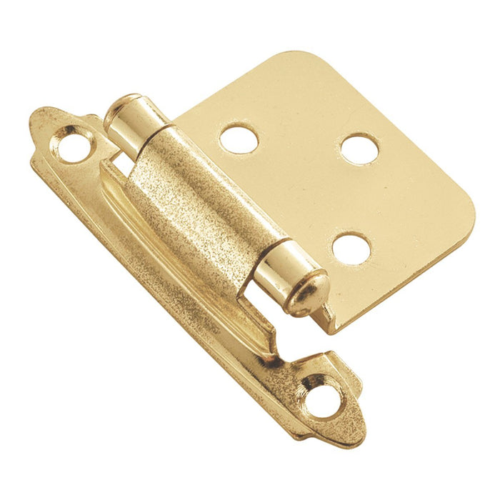 Hickory Hardware H-P144-3 Functional/Surface Self-Closing Polished Brass Hinge - Knob Depot