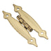 Hickory Hardware H-P148-AB Functional/Surface Face Mounted Antique Brass Hinge - Knob Depot