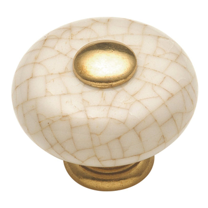 Hickory Hardware H-P222-VC Traditional/Tranquility Vintage Brown Crackle Round Knob - Knob Depot