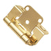 Hickory Hardware H-P2710F-3 Functional/Self-Closing Semi-Concealed Polished Brass Hinge - Knob Depot