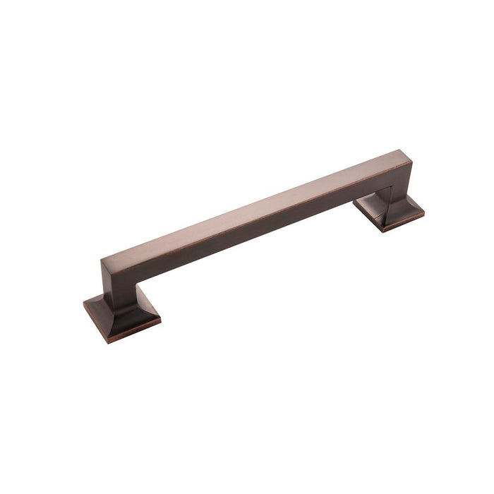 Hickory Hardware H-P3018-OBH Contemporary/Studio Oil-Rubbed Bronze Highlighted Square Pull - Knob Depot