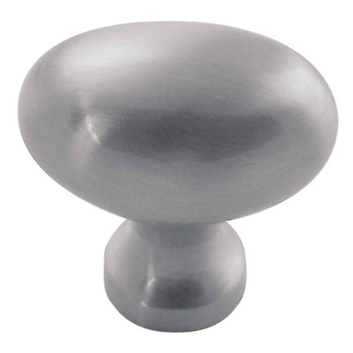 Hickory Hardware H-P3054-SS Traditional/Williamsburg Stainless Steel Oval Knob - Knob Depot