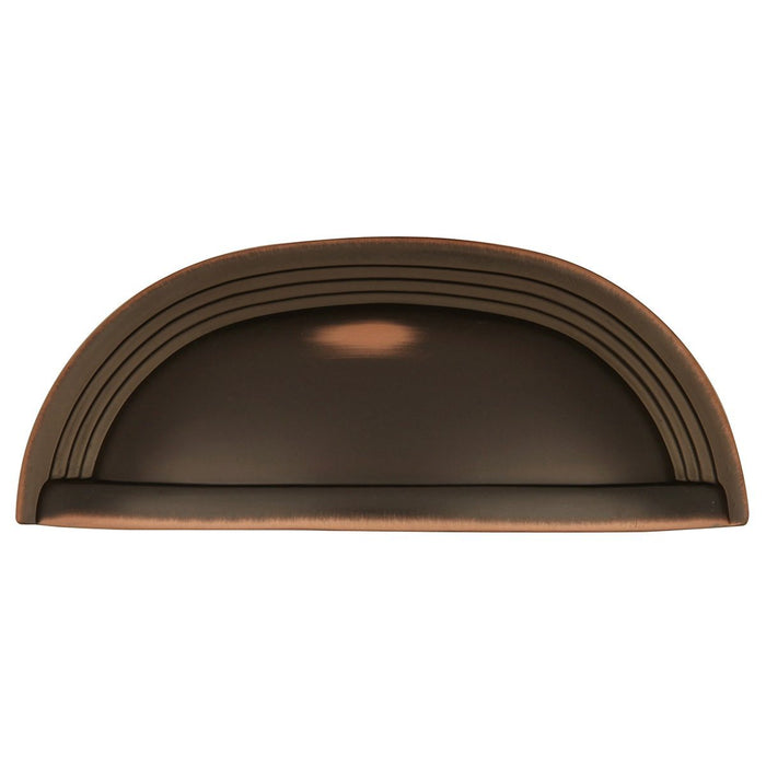 Hickory Hardware H-P3104-OBH Contemporary/Deco Oil Rubbed Bronze Highlighted Cup Pull - Knob Depot