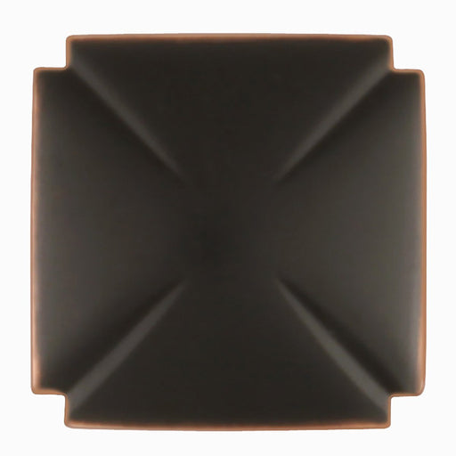 Hickory Hardware H-P3230-OBH Traditional/Bridges Oil Rubbed Bronze Highlighted Square Knob - Knob Depot