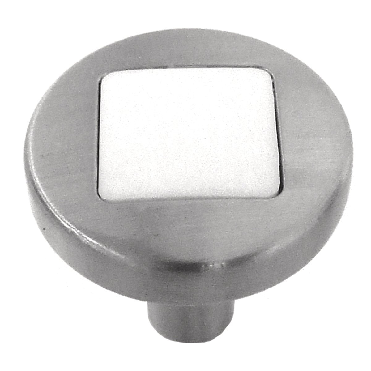 Satin Nickel & White Matte