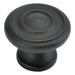 Hickory Hardware H-P3500-10B Traditional/Cottage Oil Rubbed Bronze Round Knob - Knob Depot