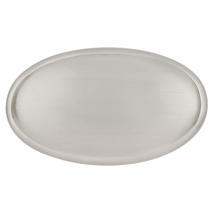 Hickory Hardware H-P517-SC Traditional/Tranquility Satin Silver Cloud Oval Knob - Knob Depot