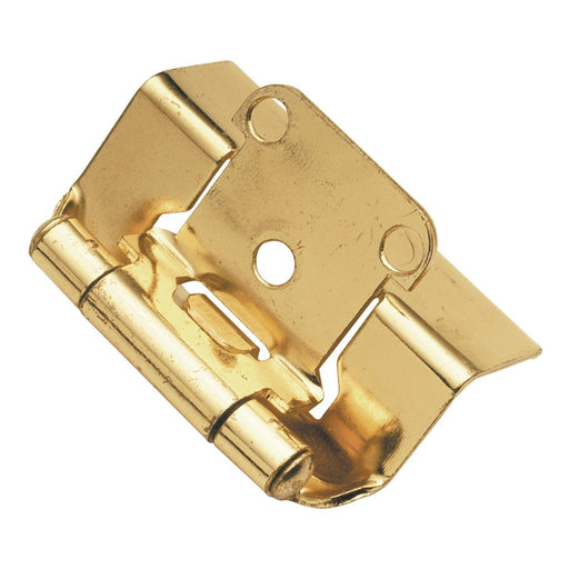 Hickory Hardware H-P5710F-3 Functional/Self-Closing Semi-Concealed Polished Brass Hinge - Knob Depot