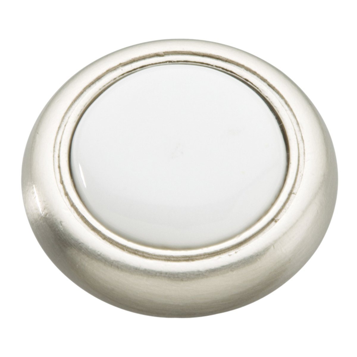 Satin Nickel & White
