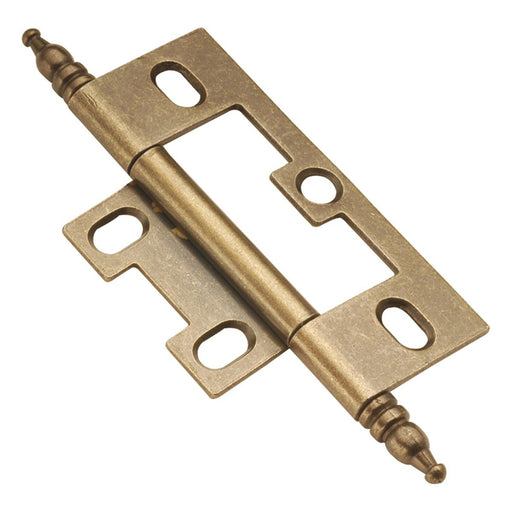 Hickory Hardware H-P8293-AB Functional/Self Mortise Antique Brass Hinge - Knob Depot