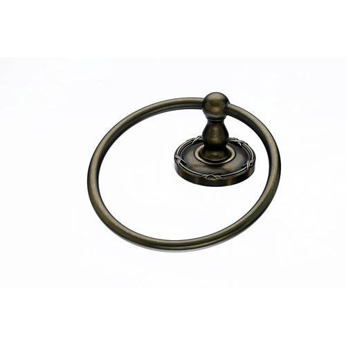 Top Knobs T-ED5GBZE Edwardian - Bathroom German Bronze Towel Ring - Knob Depot