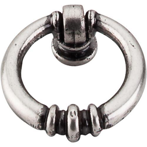 Top Knobs T-M173 Tuscany Antique Pewter Ring Pull - Knob Depot
