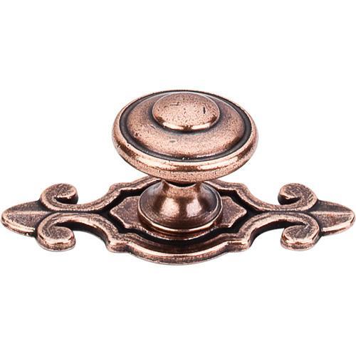 Top Knobs T-M231 Britannia Old English Copper Knob with BackPlate - Knob Depot