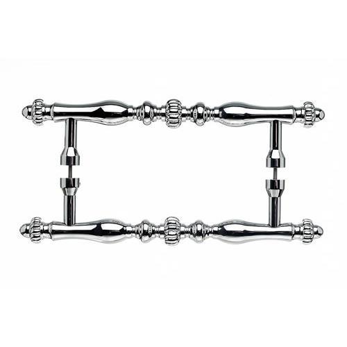 Top Knobs T-M806-8pair Somerset - Back to Back Pulls Polished Chrome  Back to Back Door Pull - Knob Depot