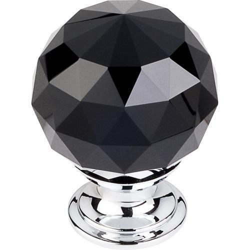Top Knobs T-TK116PC Crystal Crystal & Polished Chrome Round Knob - Knob Depot