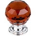 Top Knobs T-TK121PC Crystal Crystal & Polished Chrome Round Knob - Knob Depot