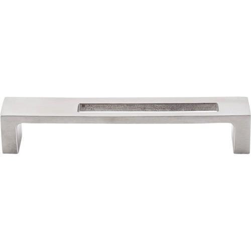 Top Knobs T-TK266SS Sanctuary II Brushed Stainless Steel Modern Metro Slot Square D Handle - Knob Depot