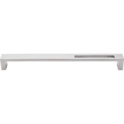 Top Knobs T-TK268SS Sanctuary II Brushed Stainless Steel Modern Metro Slot Square D Handle - Knob Depot