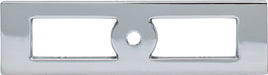 Top Knobs TK922PC 4-5/16in (110mm) Hollin Knob Backplate Polished Chrome - KnobDepot