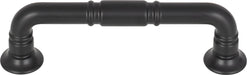 Top Knobs TK1002BLK 3-3/4in (96mm) Kent Pull Flat Black - KnobDepot
