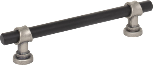 Top Knobs M2718 5-1/16in (128mm) Bit Pull Flat Black/Pewter Antique - KnobDepot