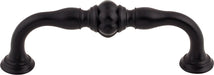 Top Knobs TK692BLK 3-3/4in (96mm) Allington Pull Flat Black - KnobDepot