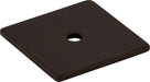 Top Knobs TK95ORB 1-1/4in (32mm) Square Backplate Oil Rubbed Bronze - KnobDepot