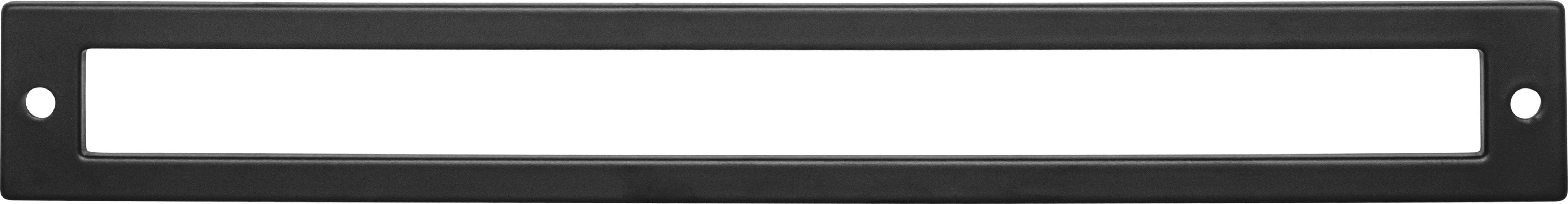 Top Knobs TK928BLK 9-5/16in (237mm) Hollin Backplate Flat Black - KnobDepot